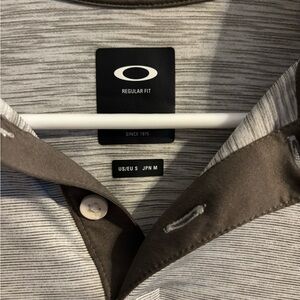 Oakley Gray and Brown Polo Shirt